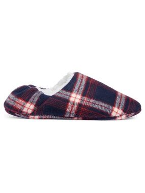 (10) NEW Nordstrom Slippers Convertible Cotton Family Scuff Slipper Navy S/M